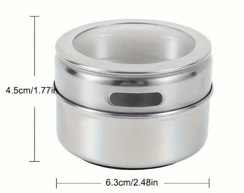 Magnetic tin jar